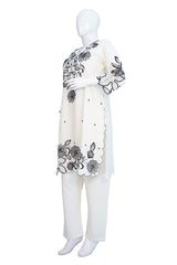 EMB SUIT WHITE