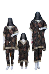 KAFTAN FLOWER BLACK