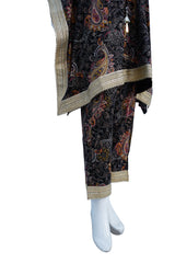KAFTAN FLOWER BLACK