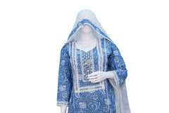COTTON MIRROR DARK BLUE