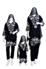 EMB SUIT BLACK
