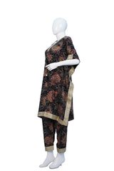 KAFTAN FLOWER BLACK