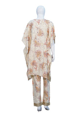 KAFTAN FLOWER WHITE