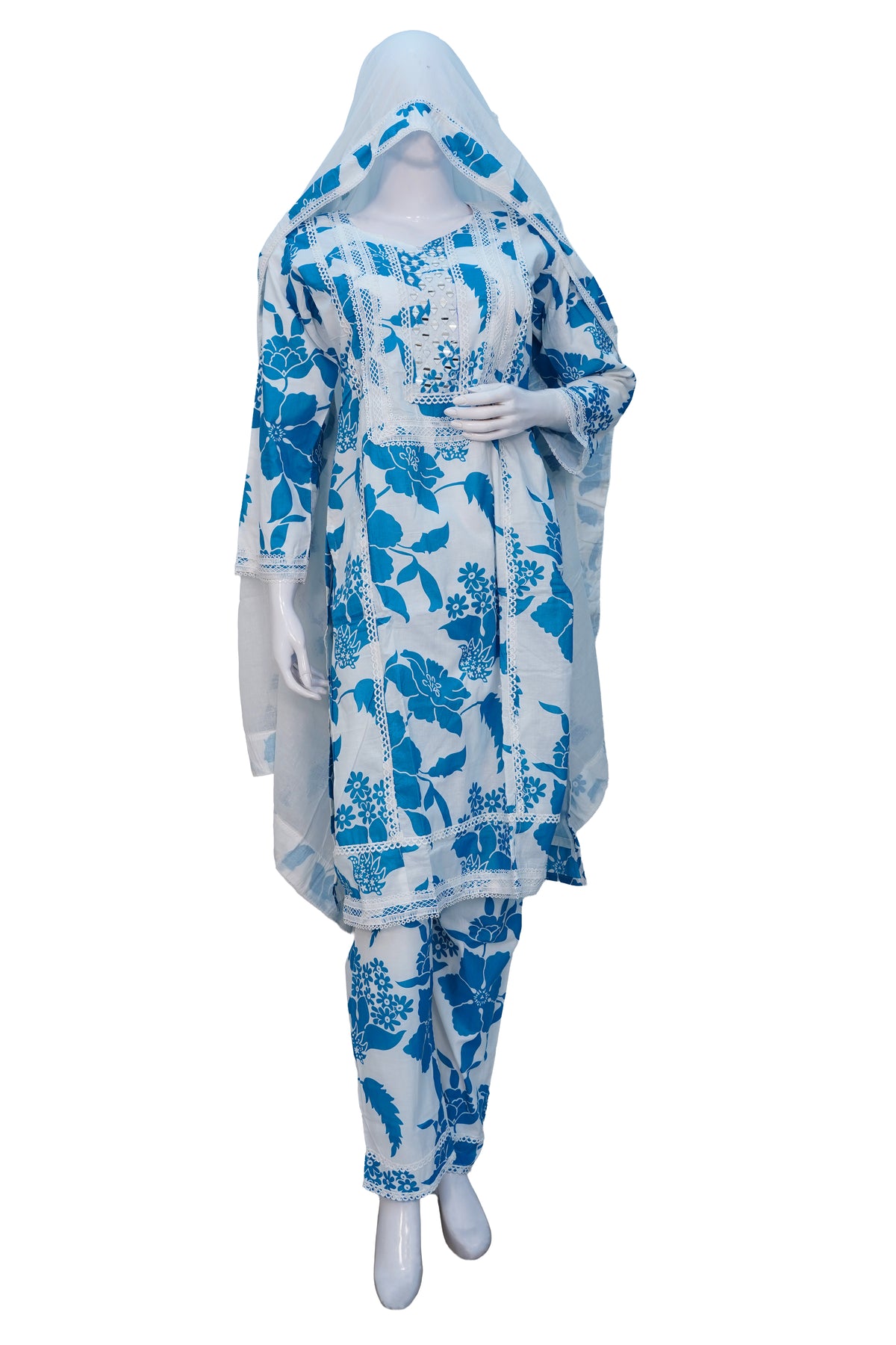 COTTON MIRROR BLUE